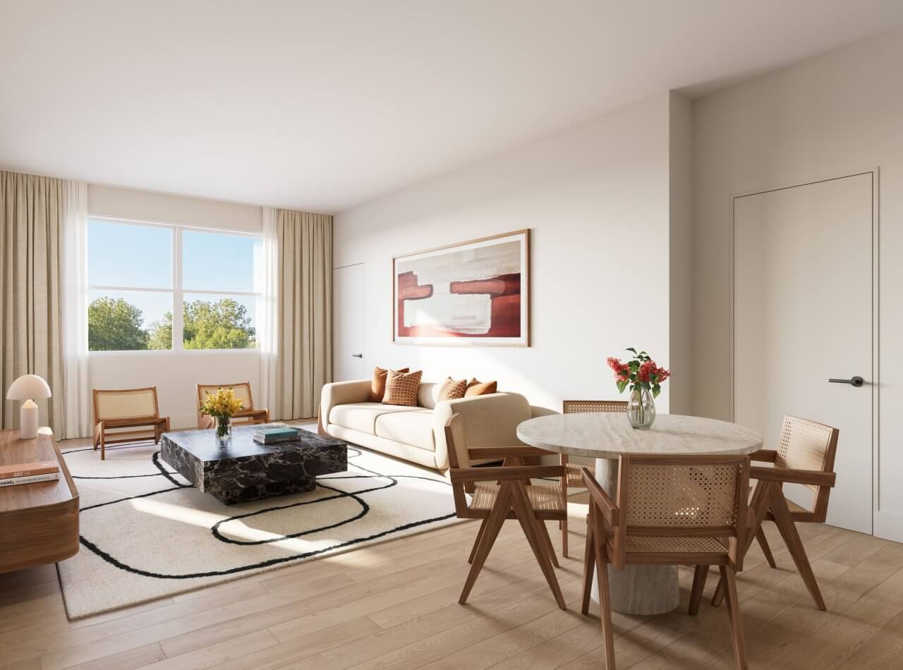 Living area at miraluna studio - one bedroom apartments las vegas