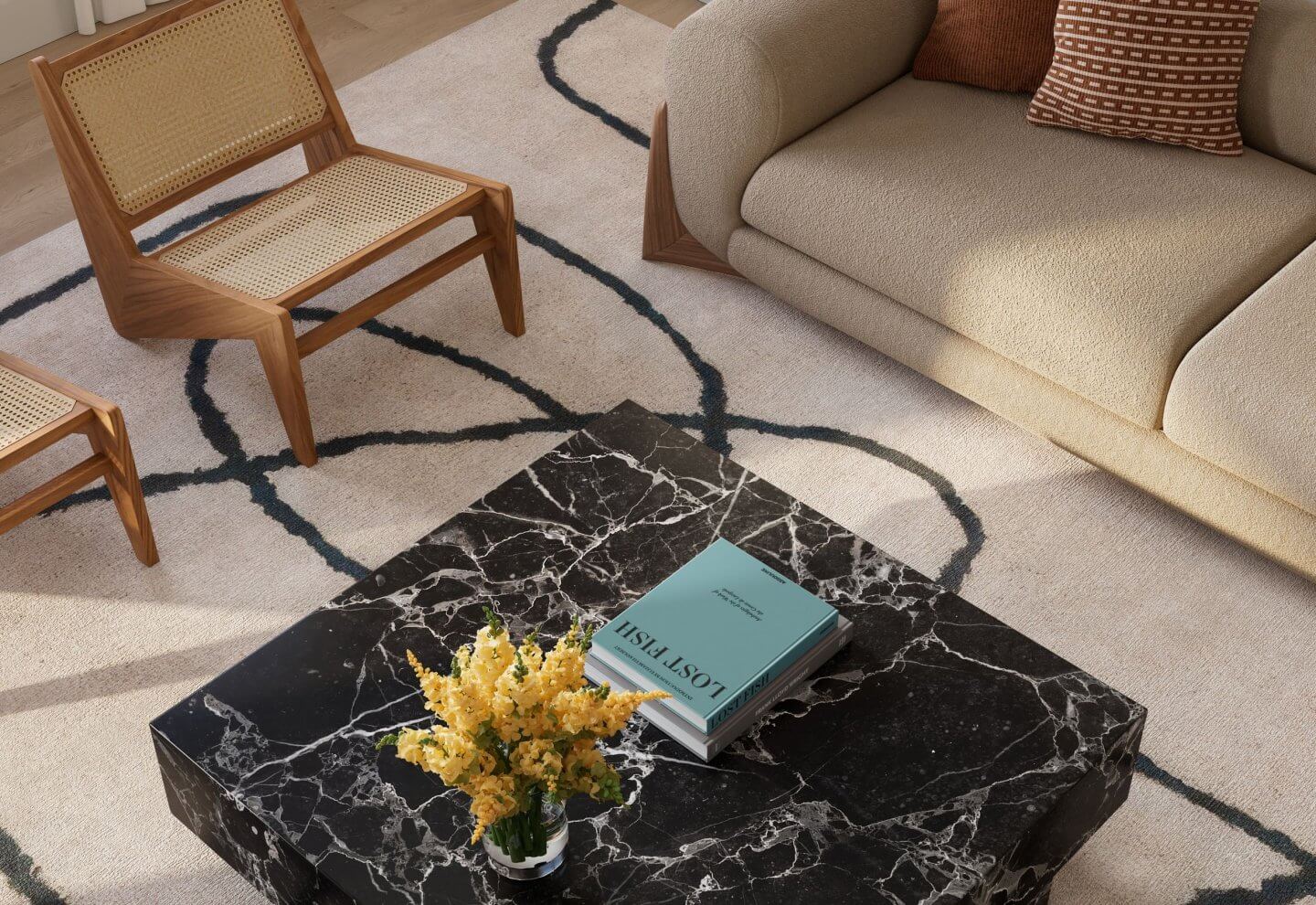 livingroom at miraluna luxury apartments las vegas